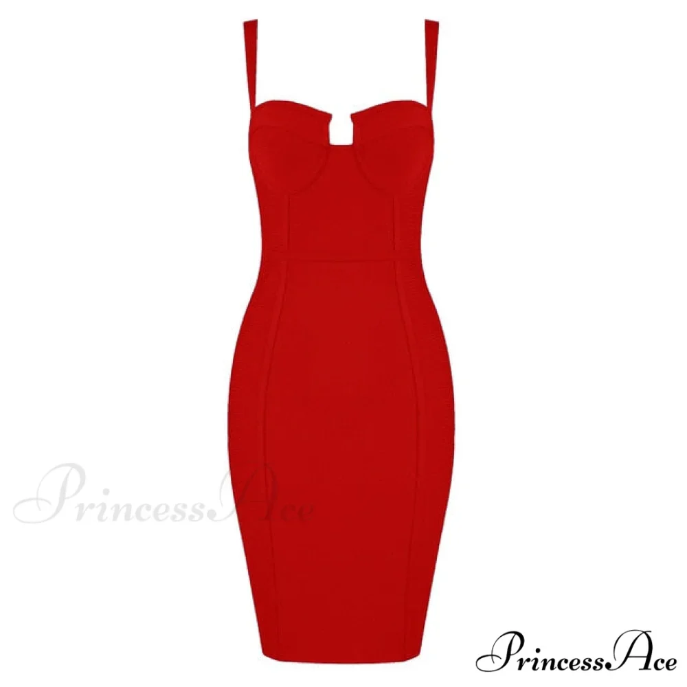 Sexy Blue Yellow Black Rayon Bandage Dress - Image 9