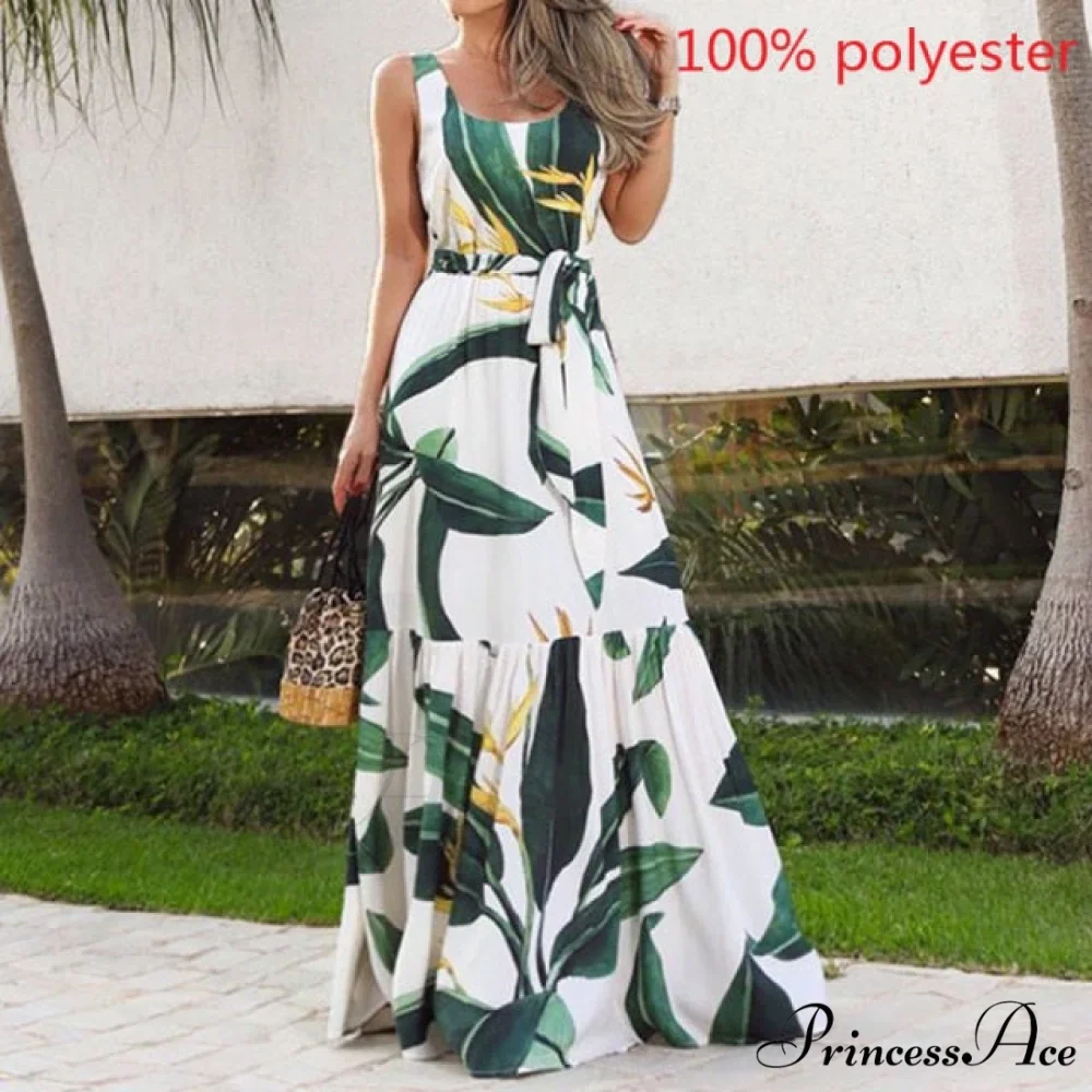 Sexy Party Maxi Sleeveless Floral Print Dress - Image 18
