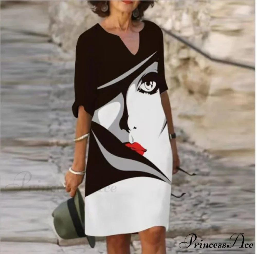 Large Big Printed Boho Casual Party Elegant Dresses - Image 10
