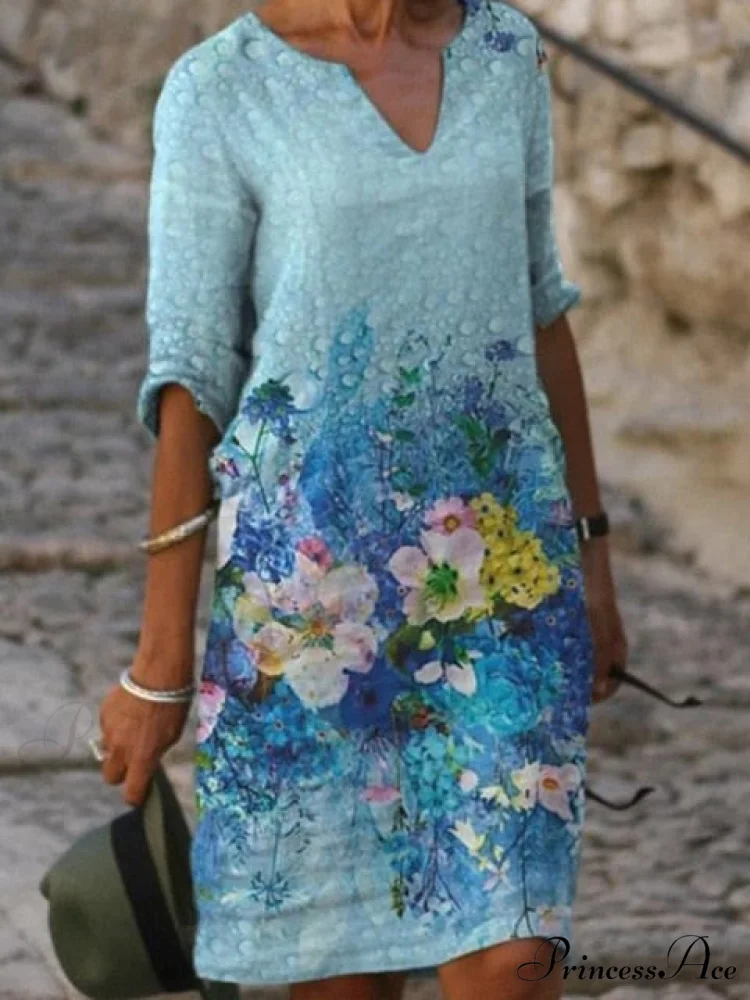 Large Big Printed Boho Casual Party Elegant Dresses - Image 11