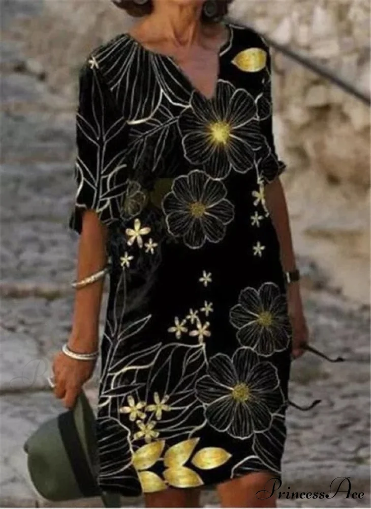 Large Big Printed Boho Casual Party Elegant Dresses - Image 14