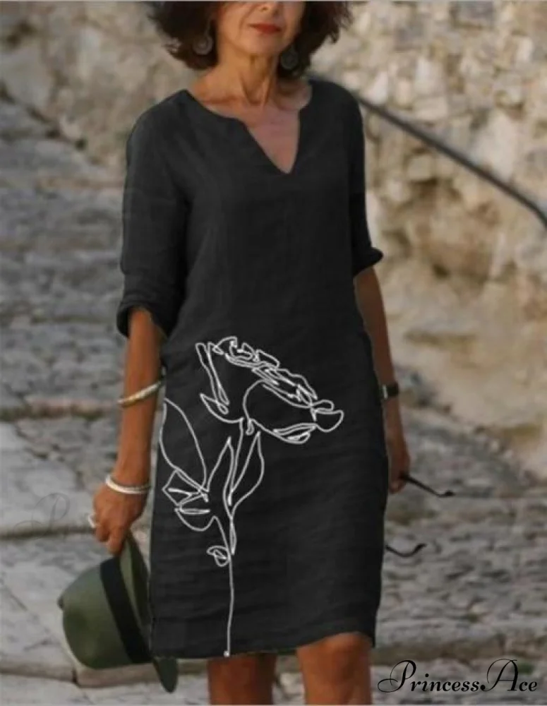 Large Big Printed Boho Casual Party Elegant Dresses - Image 20