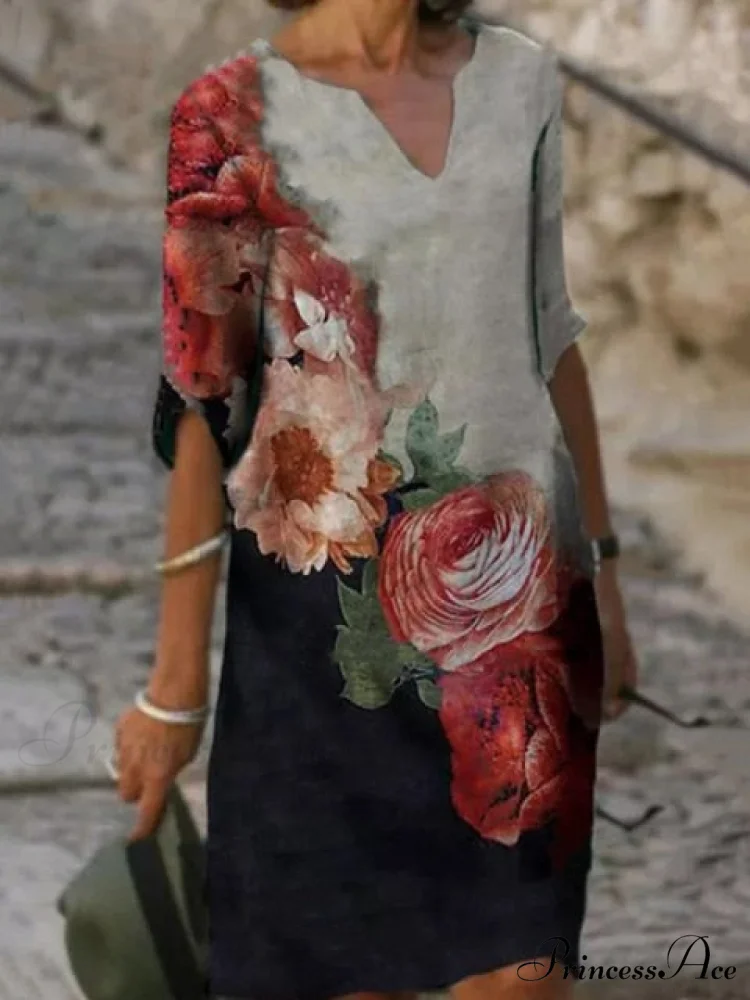 Large Big Printed Boho Casual Party Elegant Dresses - Image 21