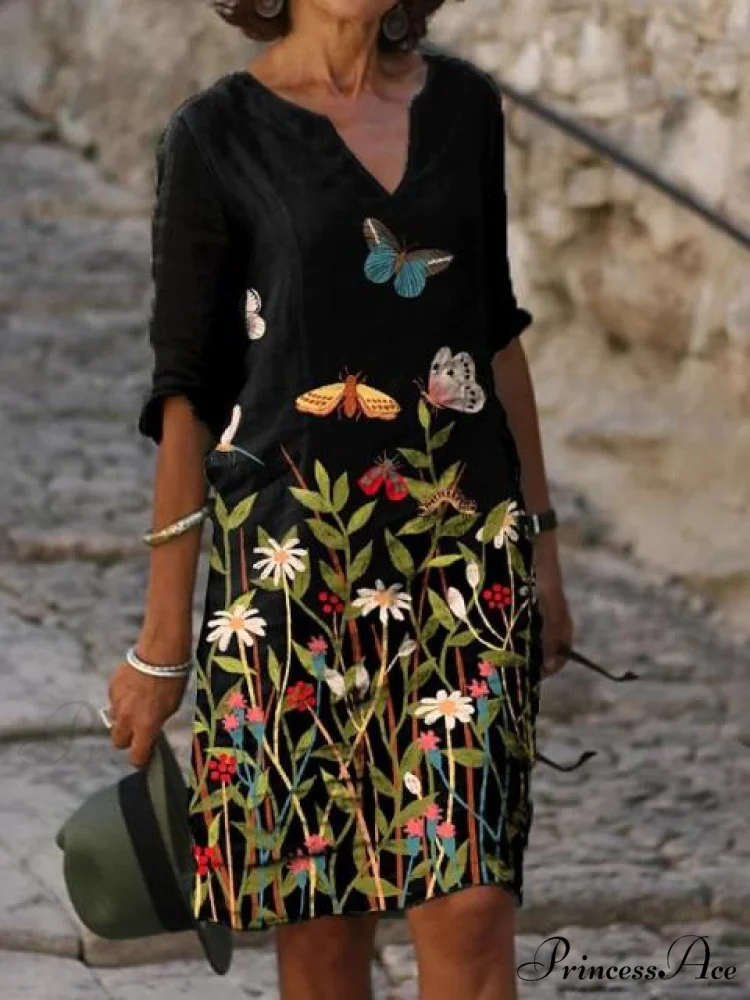 Large Big Printed Boho Casual Party Elegant Dresses - Image 30