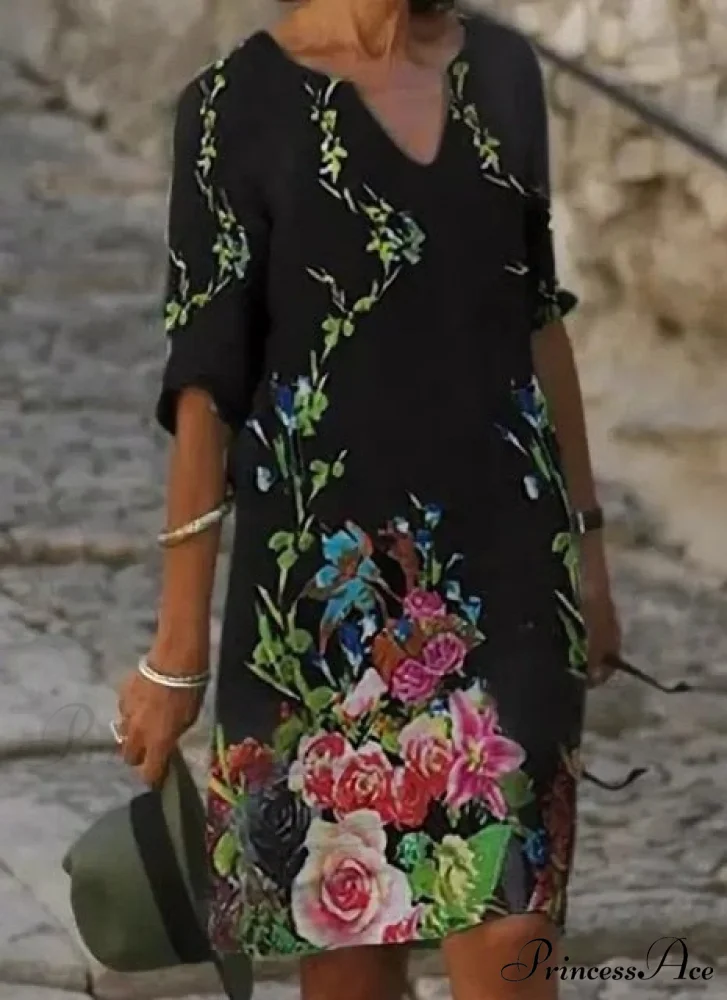 Large Big Printed Boho Casual Party Elegant Dresses - Image 32