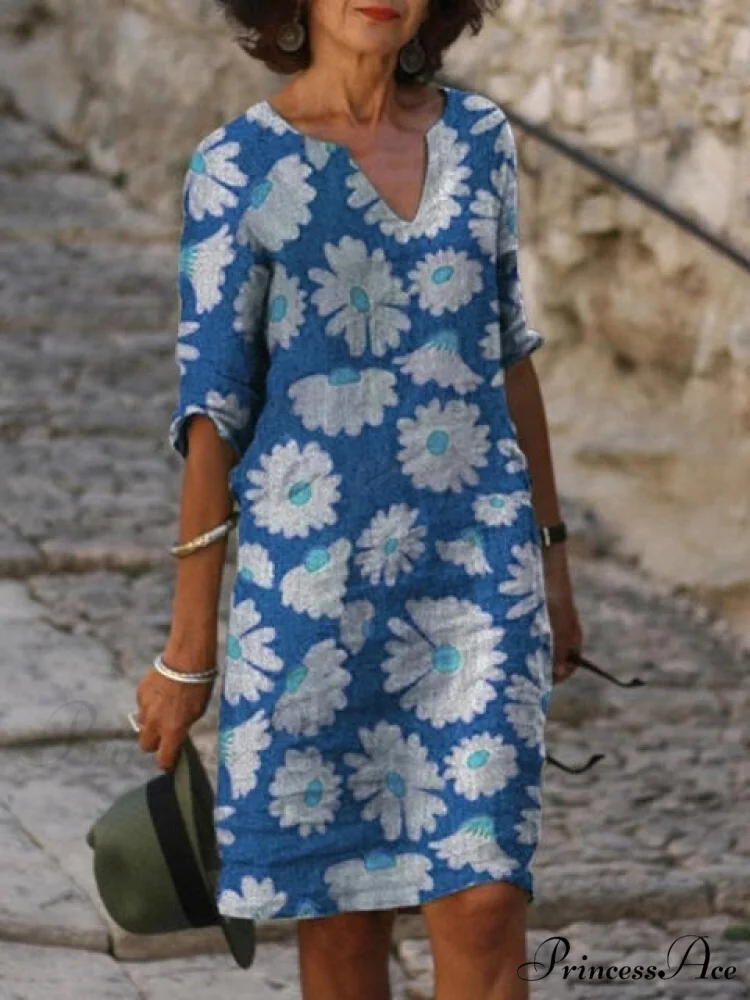 Large Big Printed Boho Casual Party Elegant Dresses - Image 33