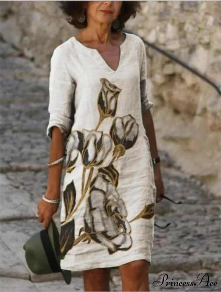 Large Big Printed Boho Casual Party Elegant Dresses - Image 7