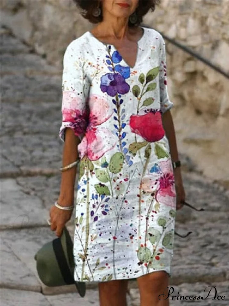 Large Big Printed Boho Casual Party Elegant Dresses - Image 8