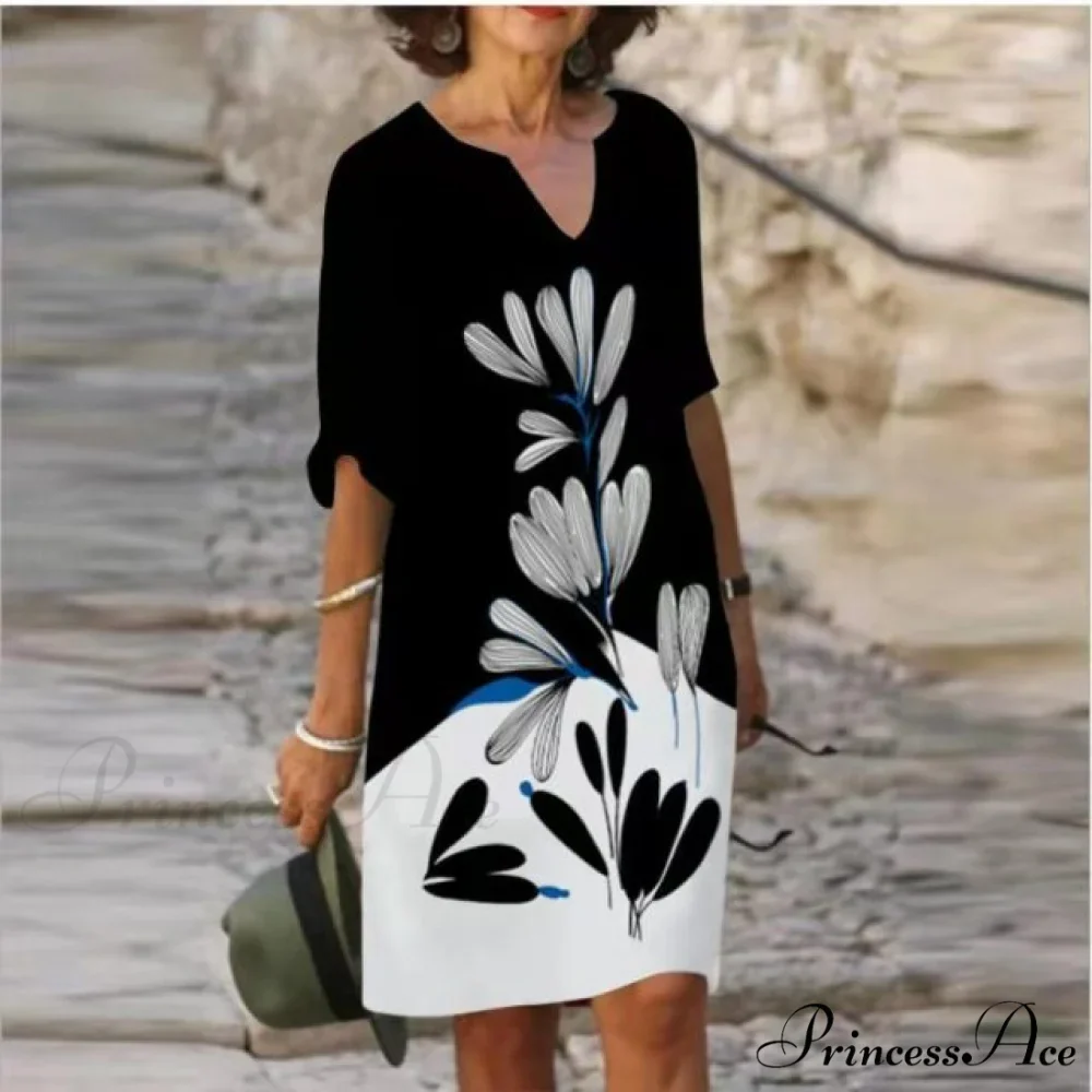 Large Big Printed Boho Casual Party Elegant Dresses - Image 9