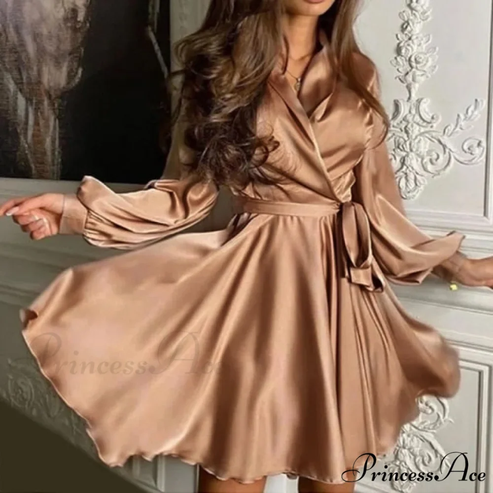 Lantern Sleeve Elegant Fashion Dress - Image 6