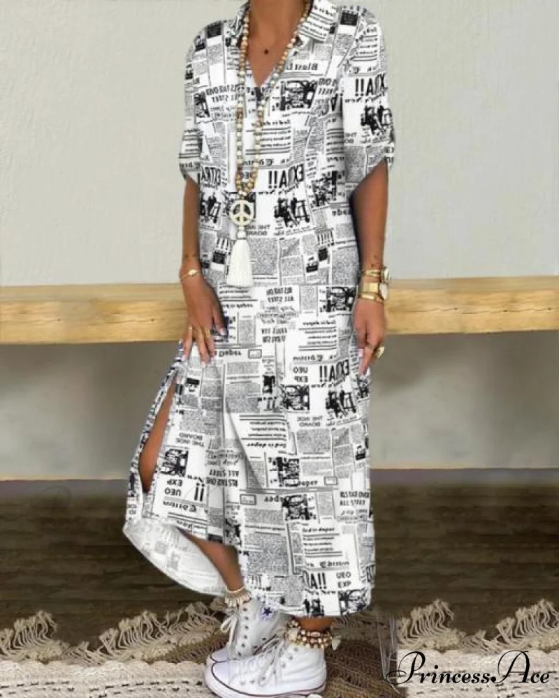 Long Sleeve Shirt Denim Long Dress - Image 13