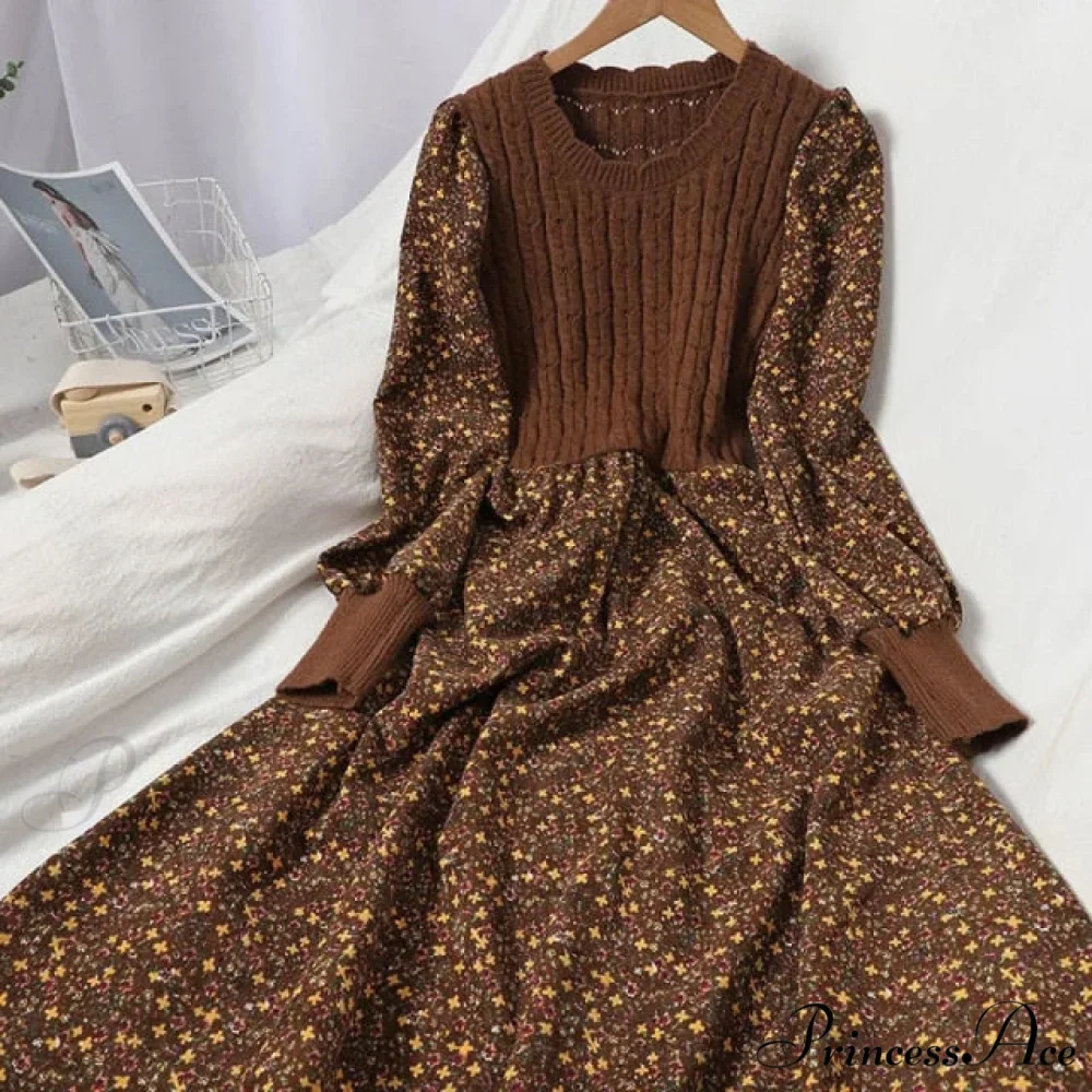Patchwork Vestidos Sweet Korean Long Dress - Image 2