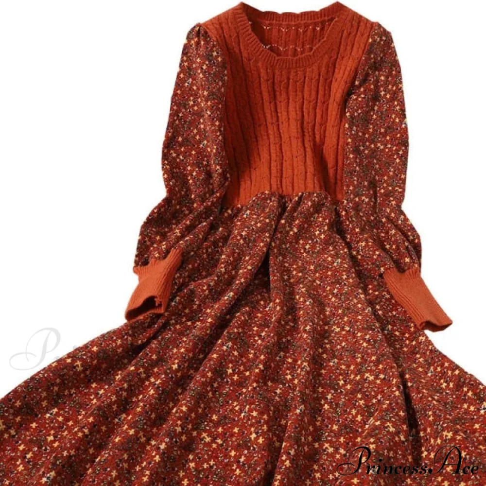 Patchwork Vestidos Sweet Korean Long Dress - Image 6
