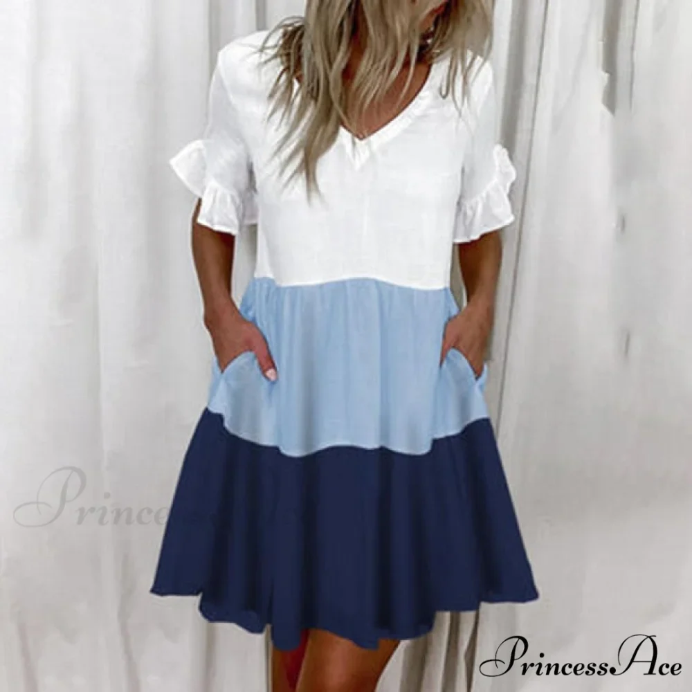 Short Sleeve Floral Print Dress - Image 9
