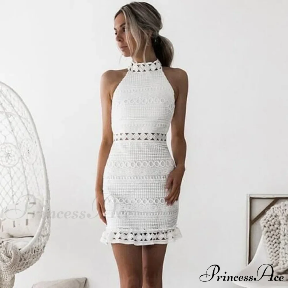 Lace Hollow Backless Elegant Party Chic Retro Dress - Image 10
