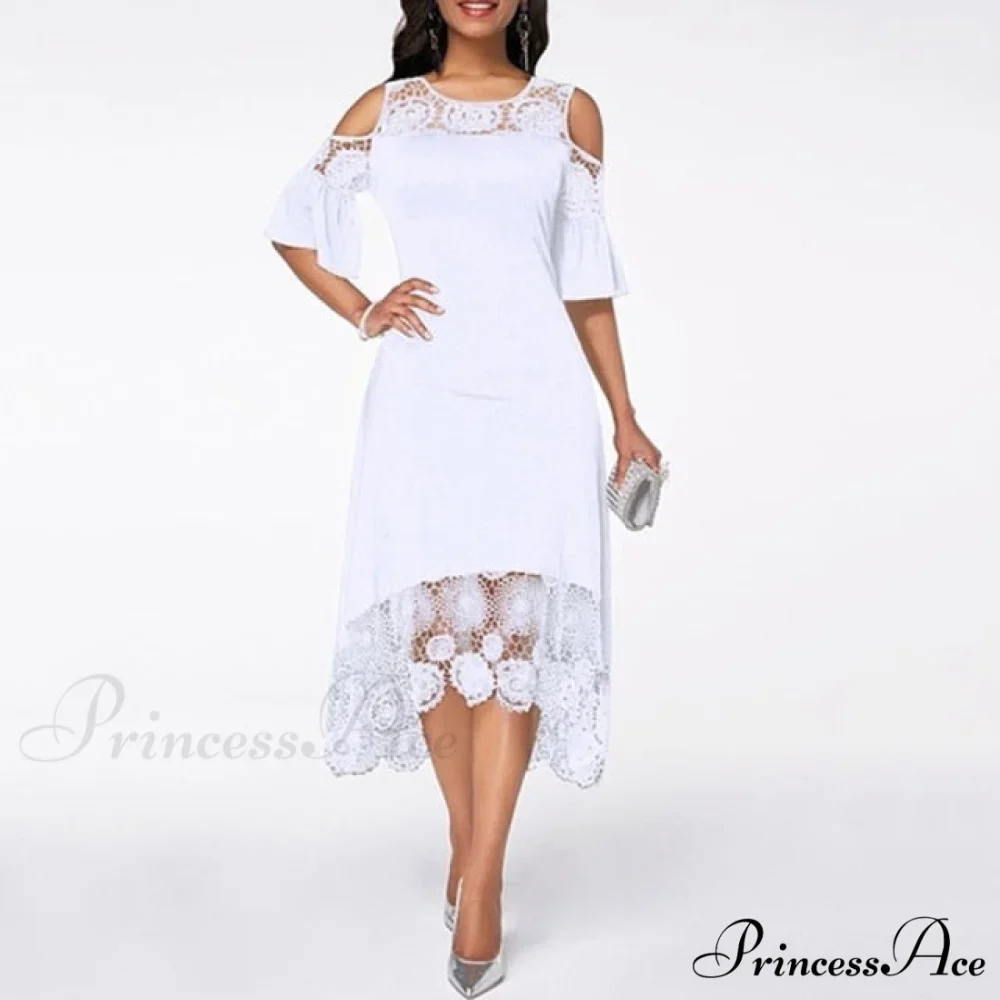 Lace Hollow Backless Elegant Party Chic Retro Dress - Image 14