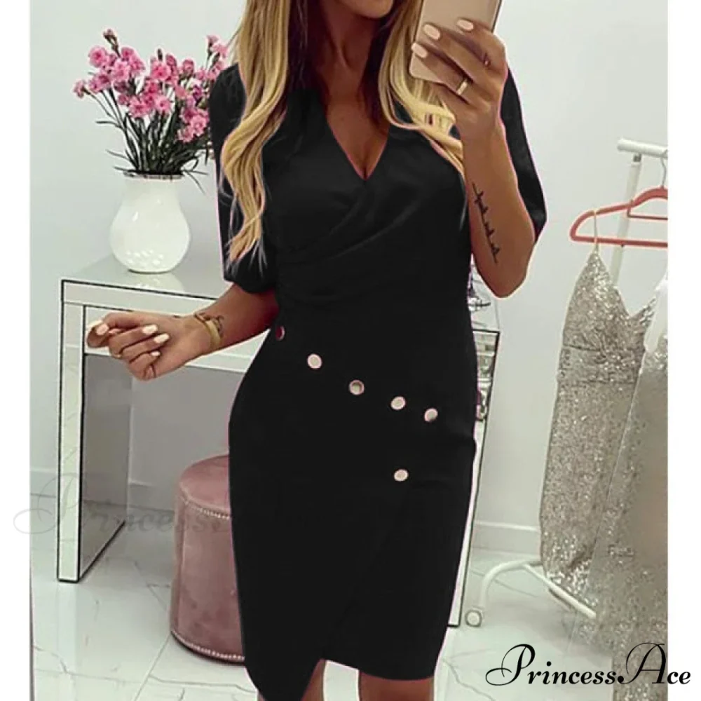 Lace Hollow Backless Elegant Party Chic Retro Dress - Image 3