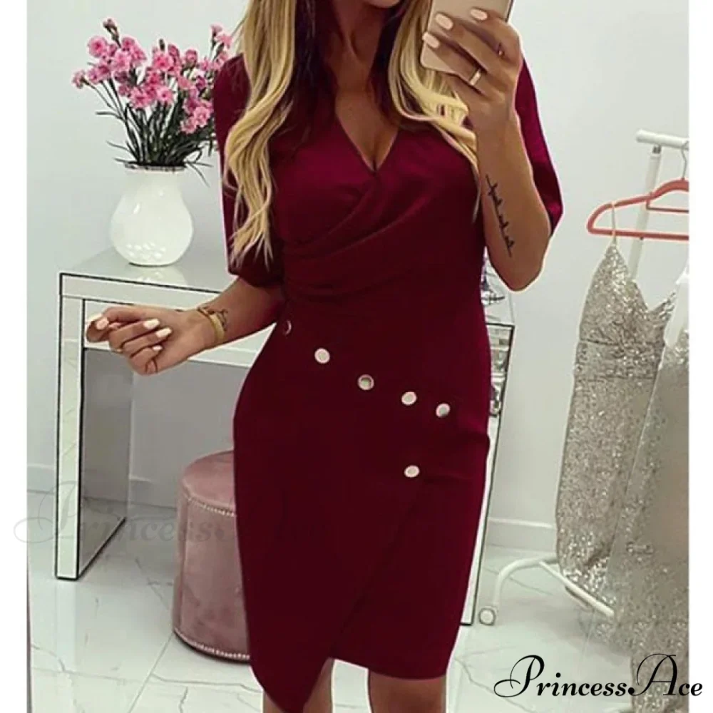 Lace Hollow Backless Elegant Party Chic Retro Dress - Image 4
