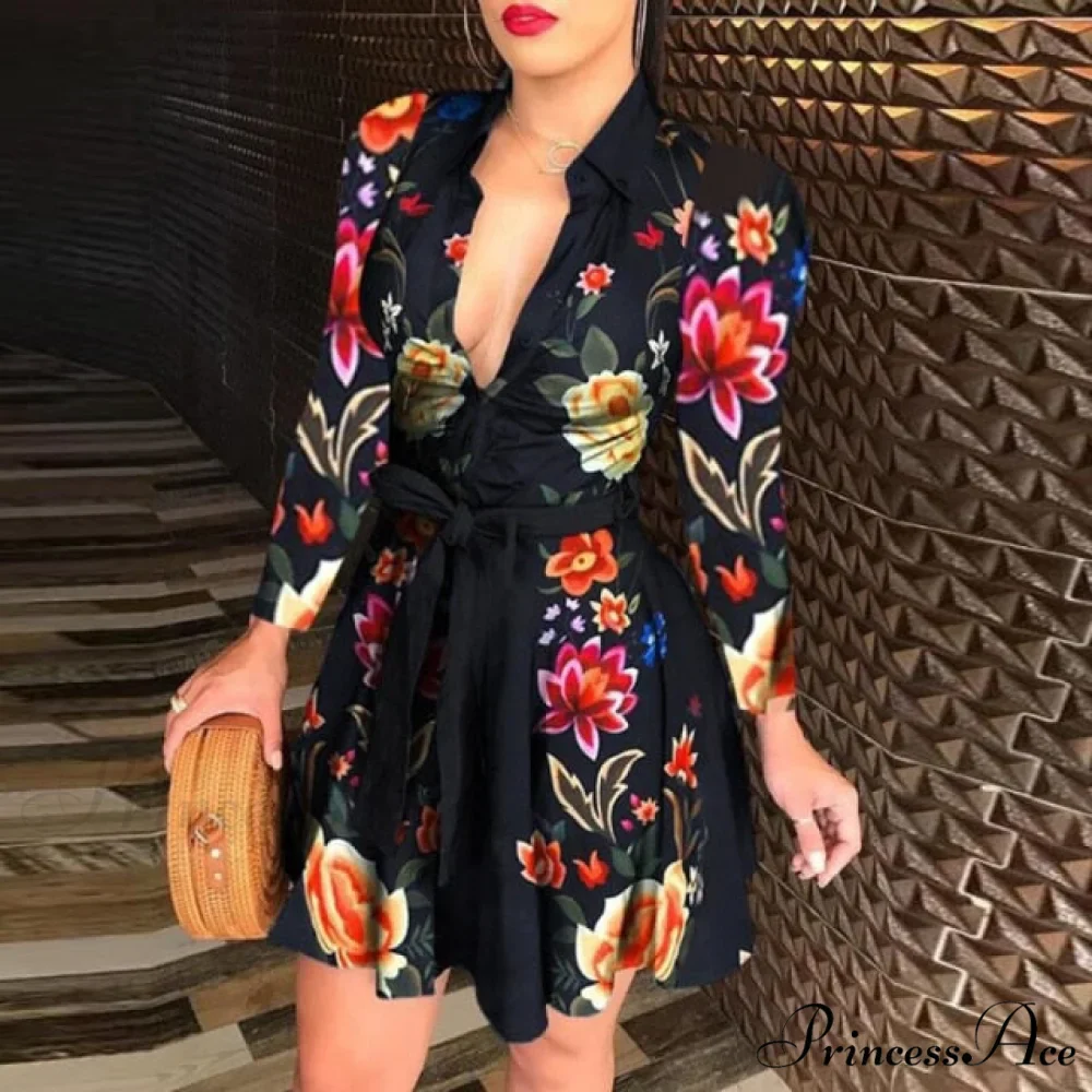 Women Chain Print Sleeveless Dress - Image 3
