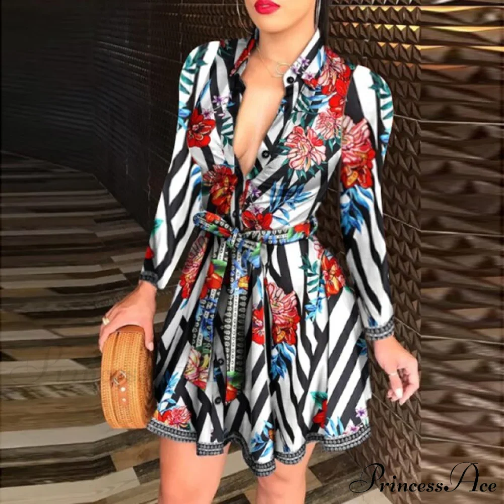 Women Chain Print Sleeveless Dress - Image 8