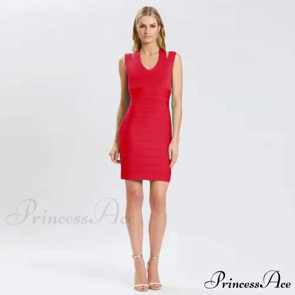 Blue Color Bodycon Dress - Image 3
