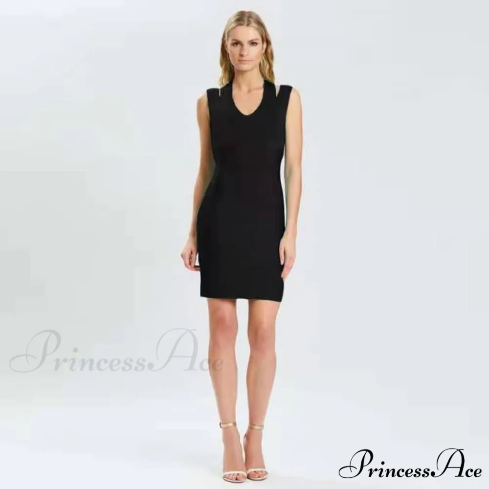 Blue Color Bodycon Dress - Image 4