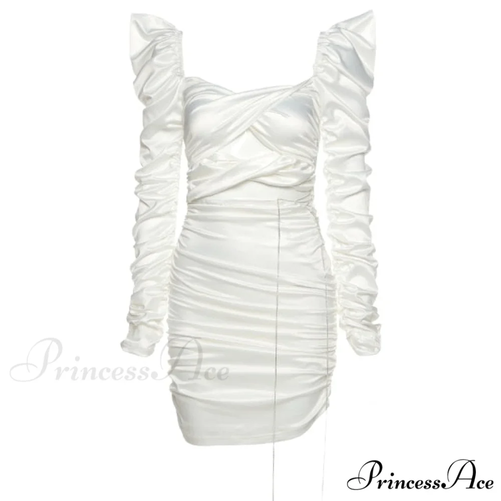 Celebrity Lacy Long Sleeve Spice Dresses - Image 3