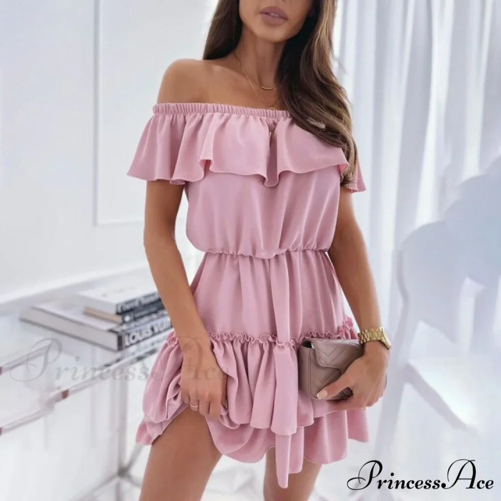 Sexy Mini Short Sleeve Cake Dress - Image 2