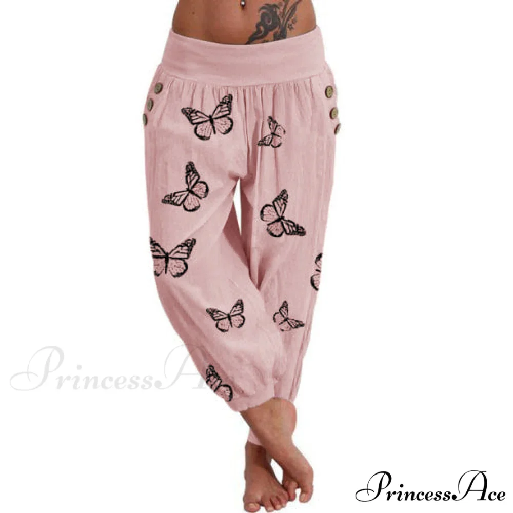 High Waist Harem Capris Pants - Image 7