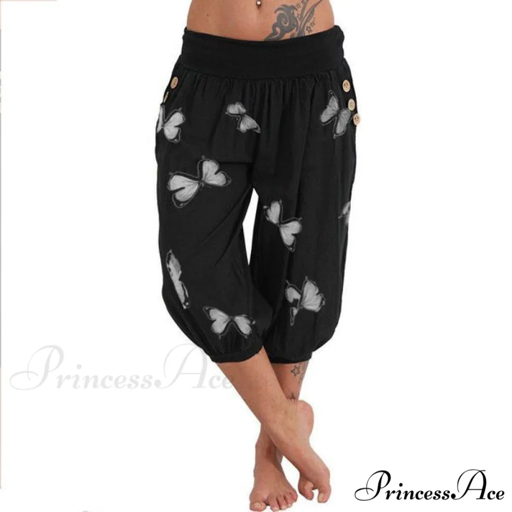 High Waist Harem Capris Pants - Image 8