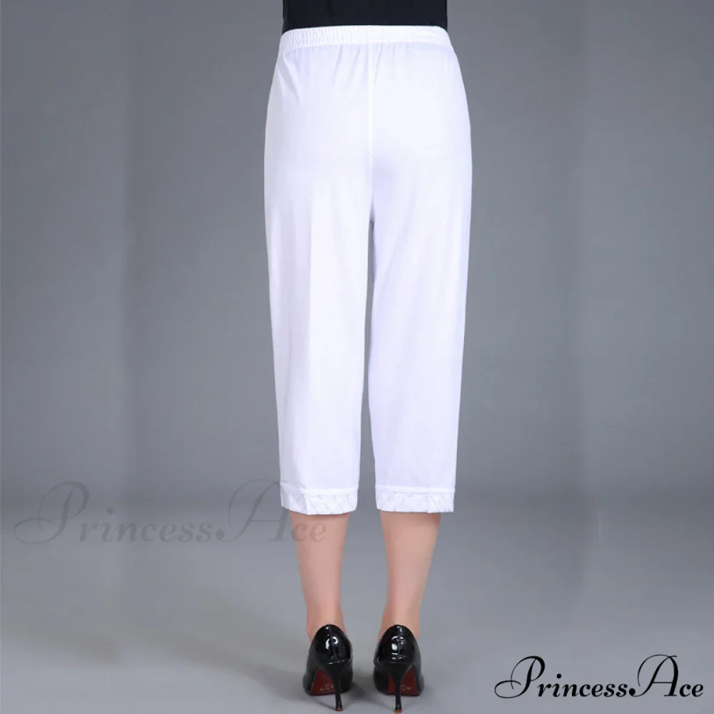 Female Breeches High Waist Capris Pants - Image 3