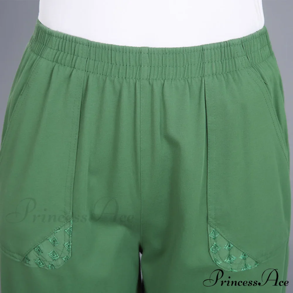 Female Breeches High Waist Capris Pants - Image 4