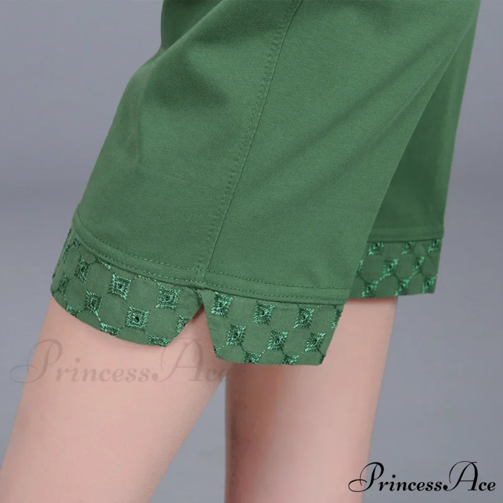 Female Breeches High Waist Capris Pants - Image 5