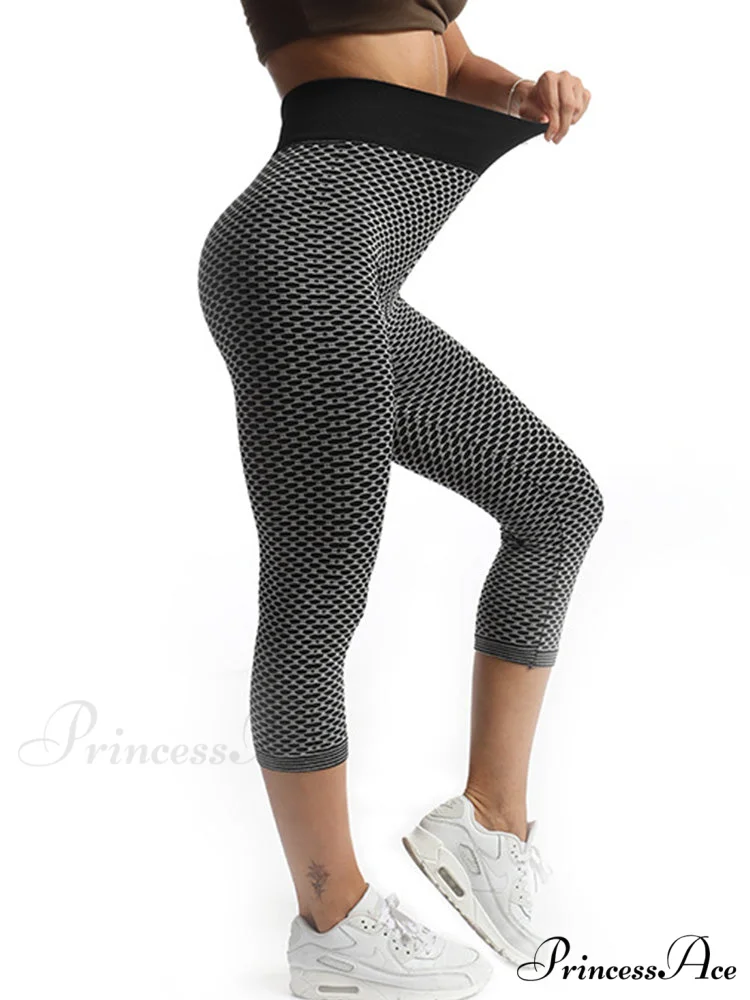 Push Up Flower Printed Capri Pants - Image 21