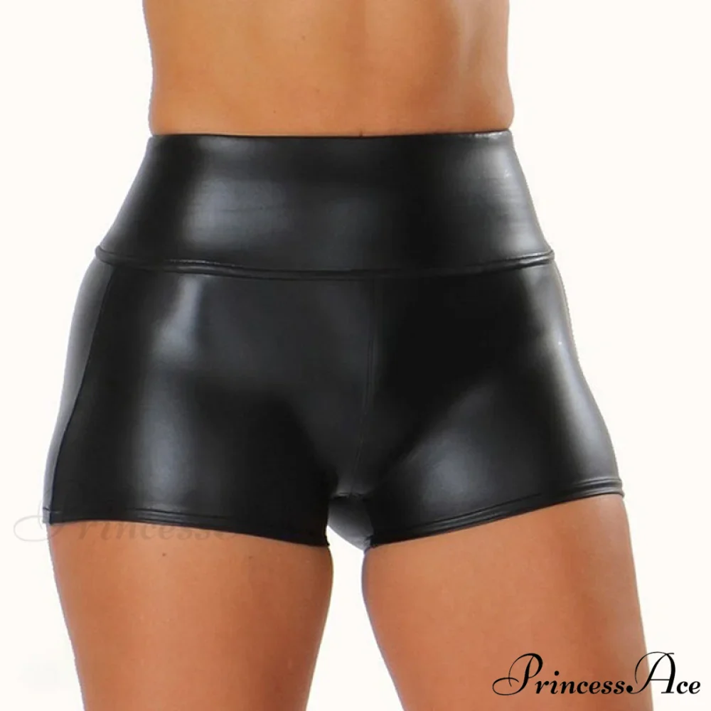 Sexy Nightclub Costumes PU Leather Shorts - Image 2