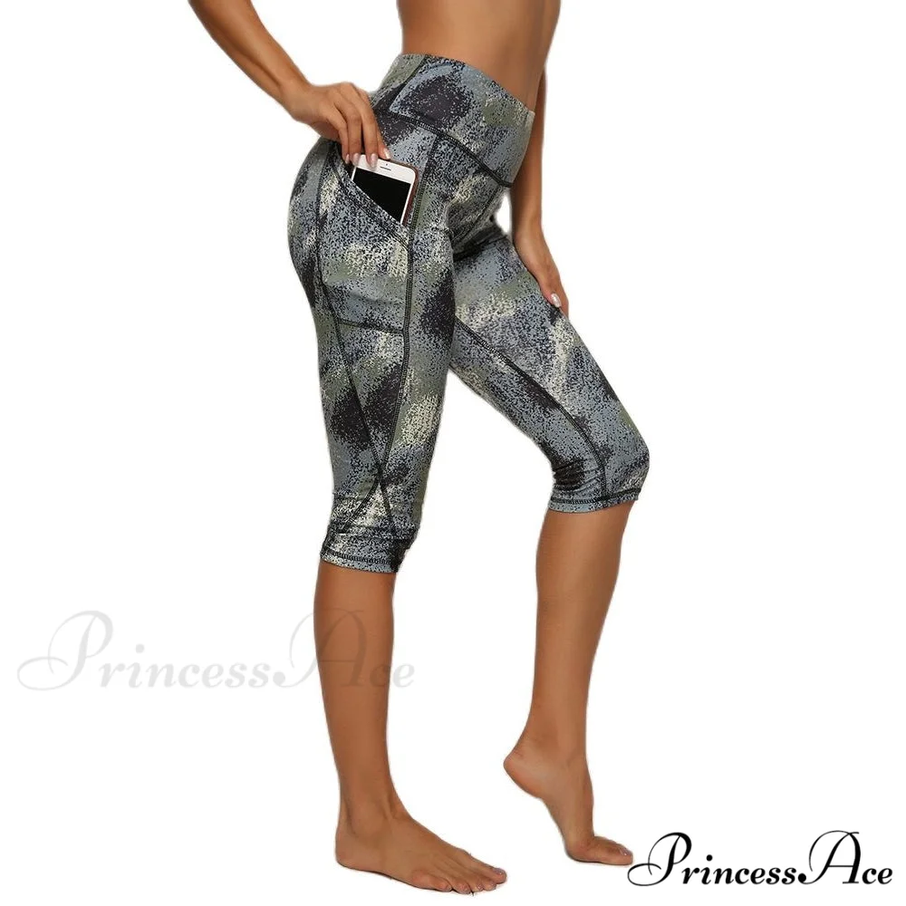 Calf-length Sport leggings Capris Pants - Image 12