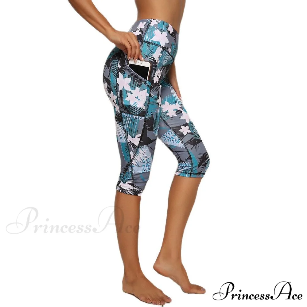 Calf-length Sport leggings Capris Pants - Image 14