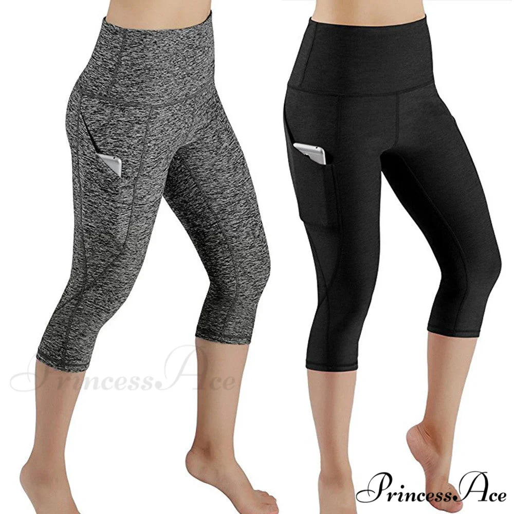 Calf-length Sport leggings Capris Pants - Image 2