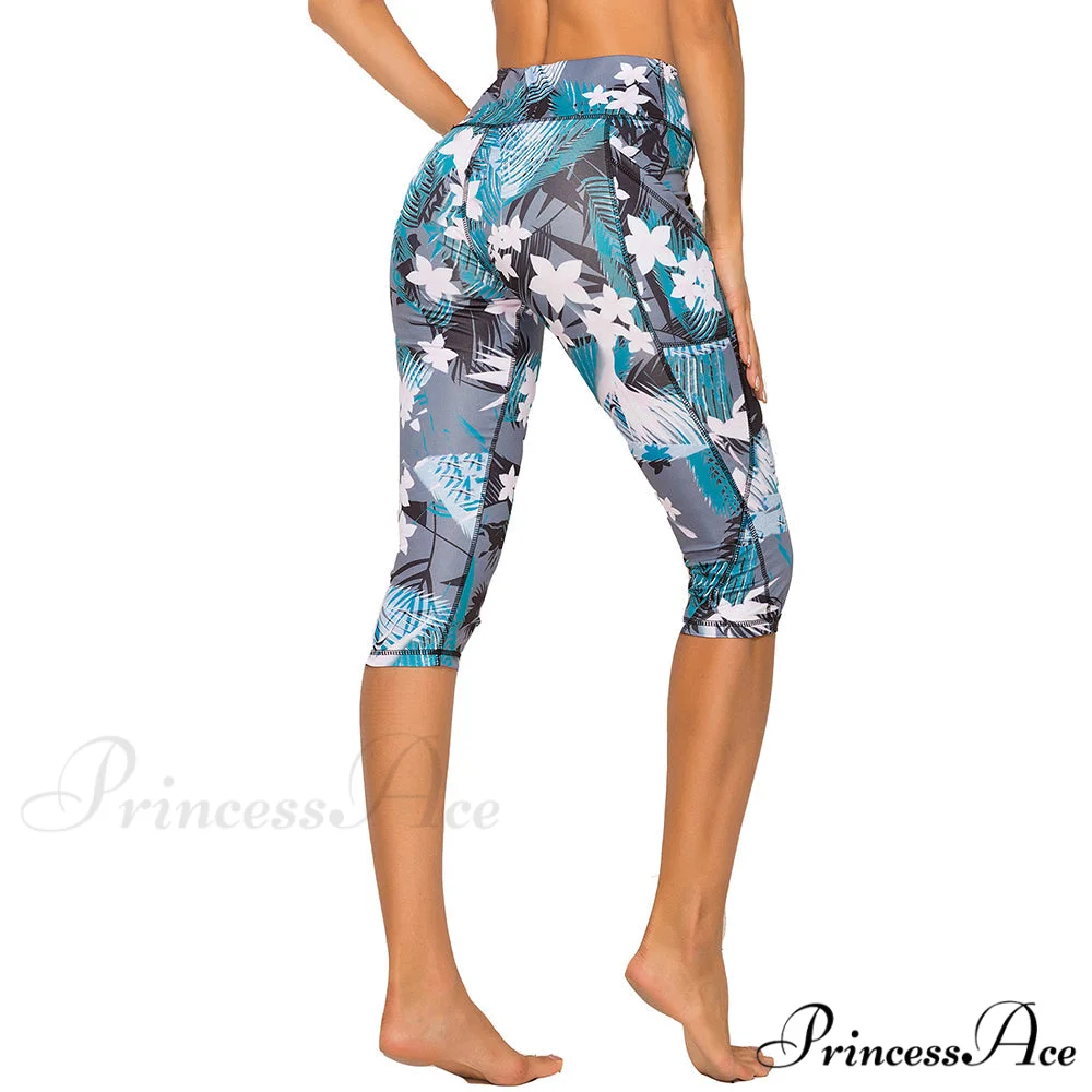 Calf-length Sport leggings Capris Pants - Image 4