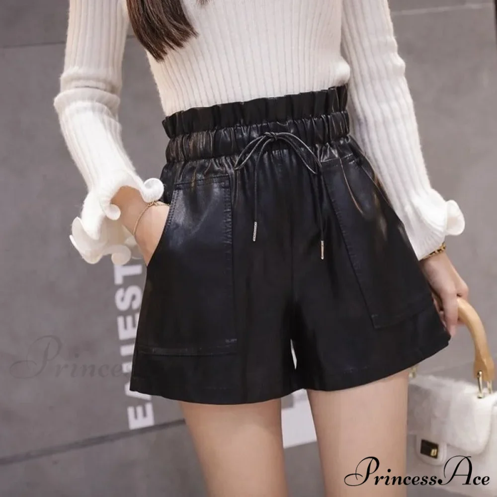 New High Waist Laced Up Shorts - Image 4
