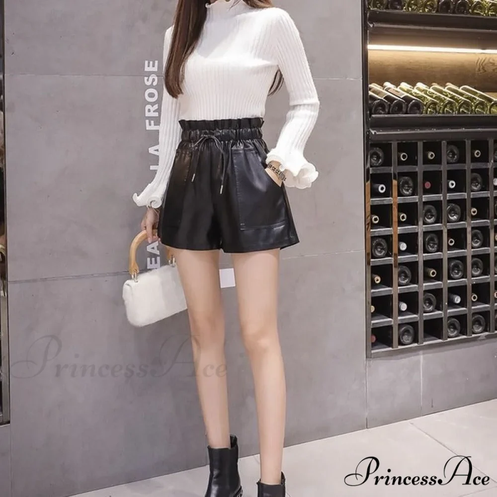 New High Waist Laced Up Shorts - Image 5