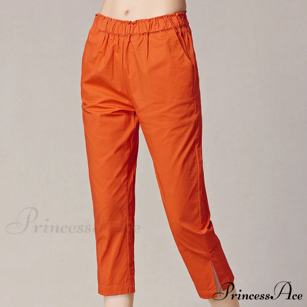 Streetwear Female Candy Color Capris Pants - Image 3