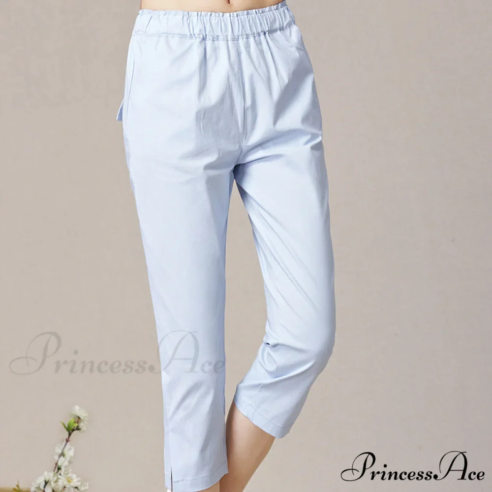 Streetwear Female Candy Color Capris Pants - Image 6