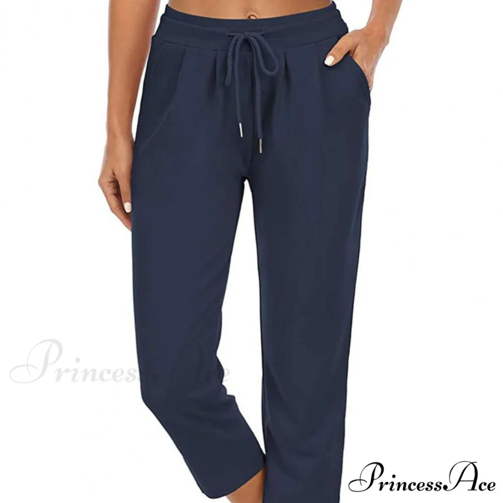 Solid Color Capri Pants - Image 5