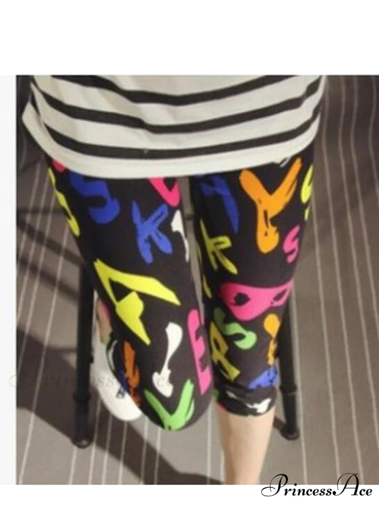 Sportswear Mujer Print Capris Pants - Image 15