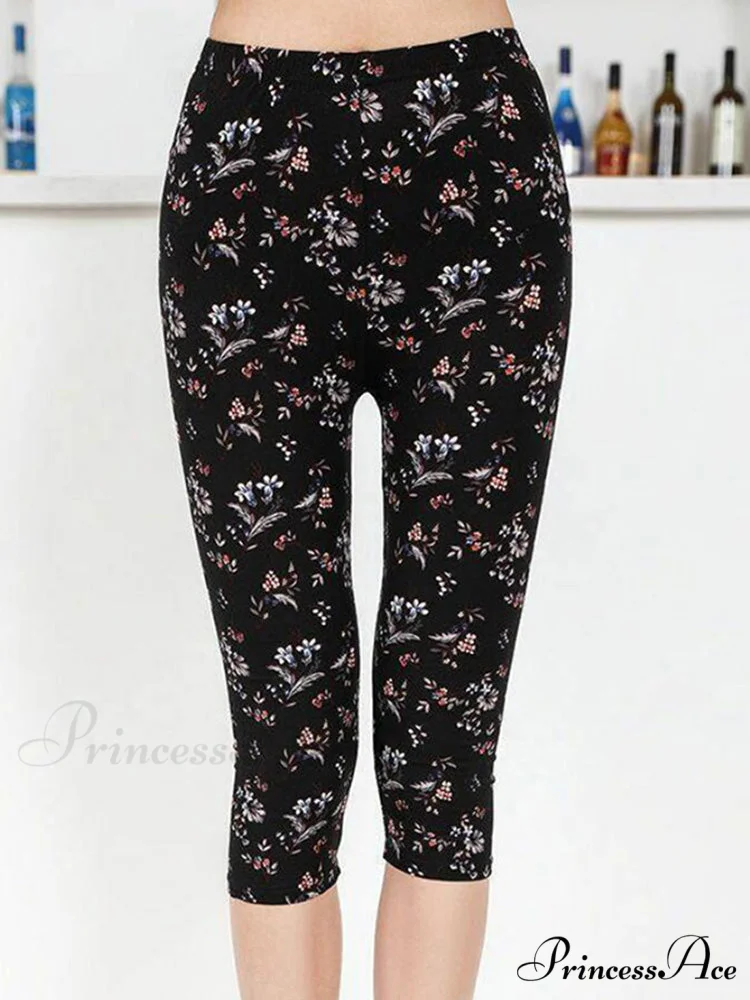 Sportswear Mujer Print Capris Pants - Image 2