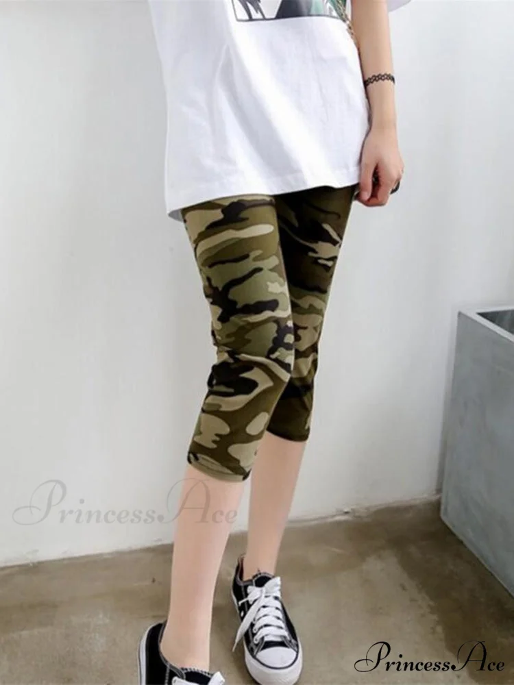 Sportswear Mujer Print Capris Pants - Image 24