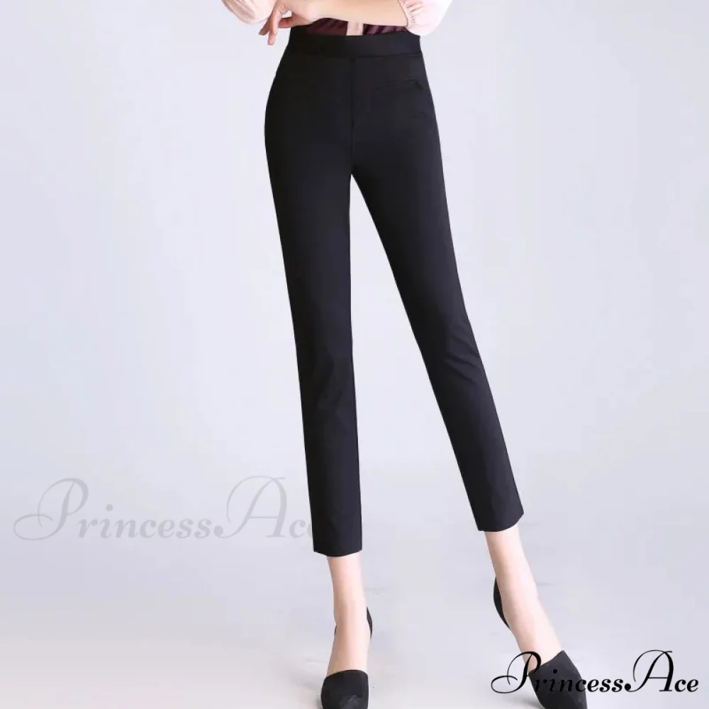 Candy Color Stretch Pencil Capris Pants - Image 4