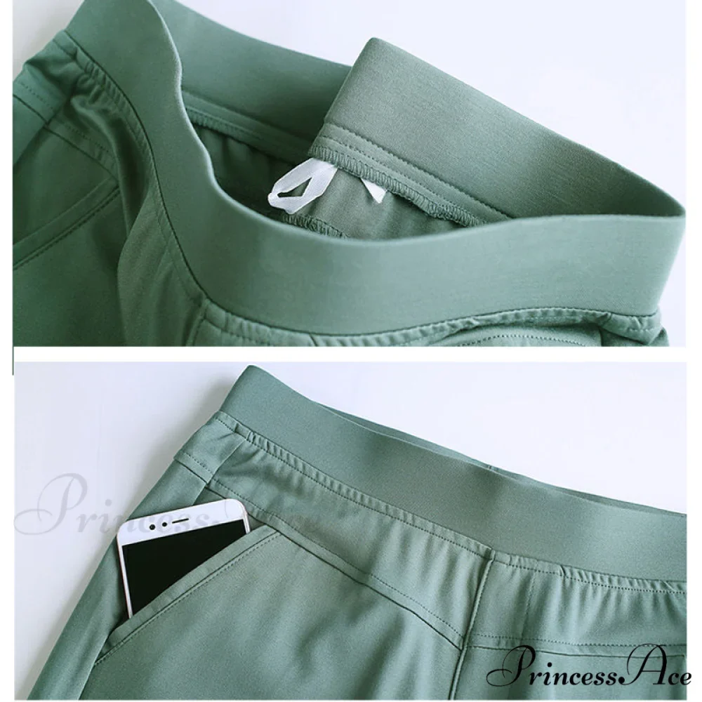 Candy Color Stretch Pencil Capris Pants - Image 5