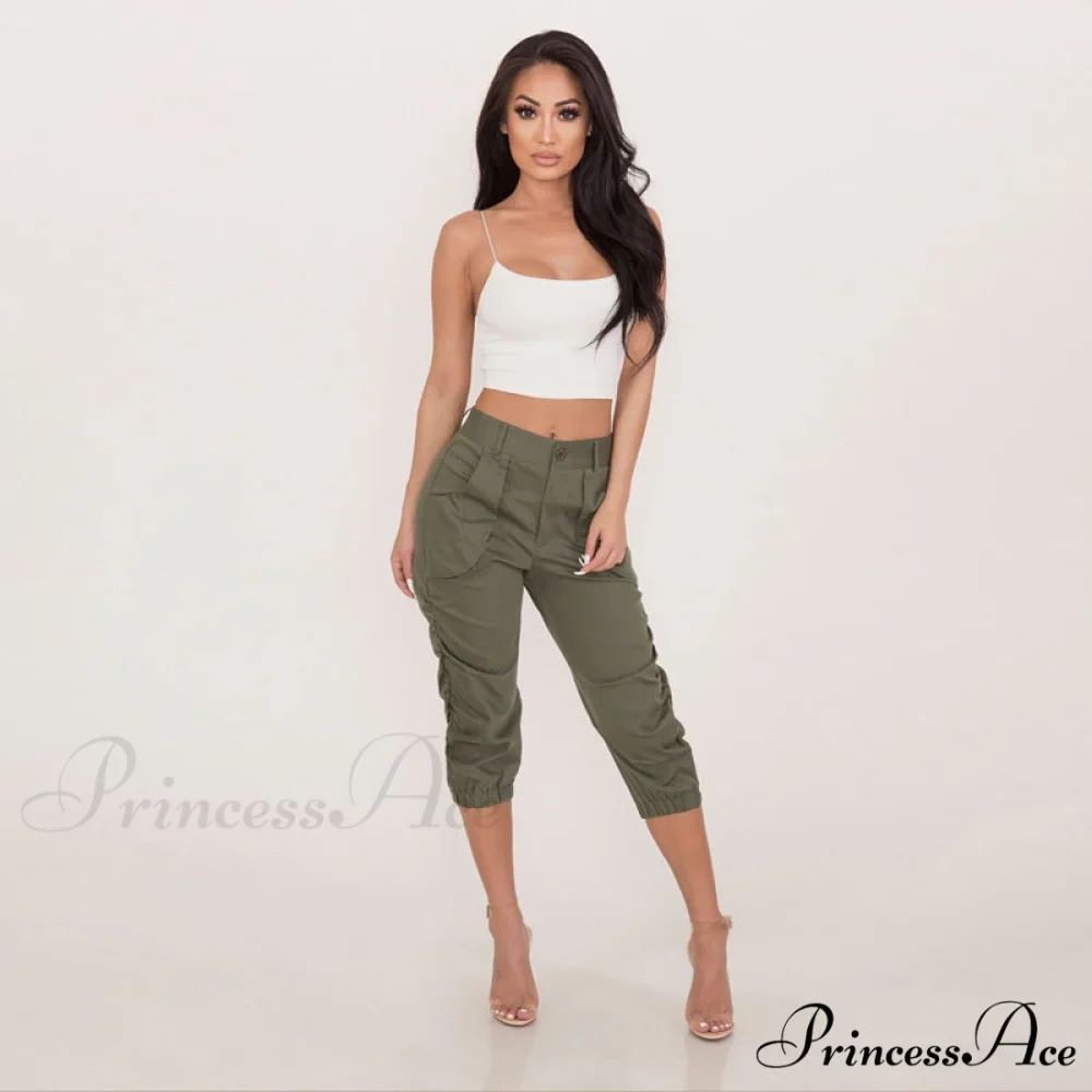 Fashion Casual Jogger Capris Pants - Image 11